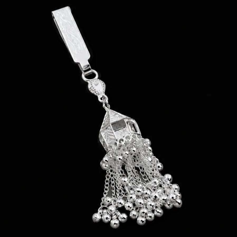 Silver Heritage Bell Cascade Keychain