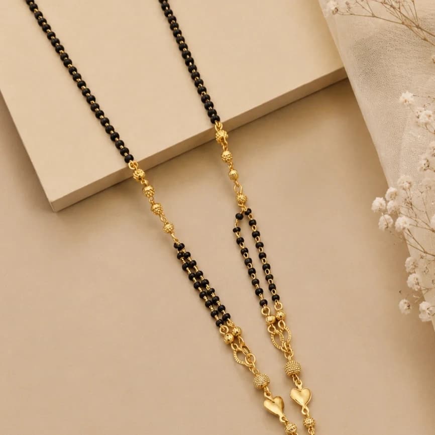 Royal Peacock Drop Mangalsutra - photo 2