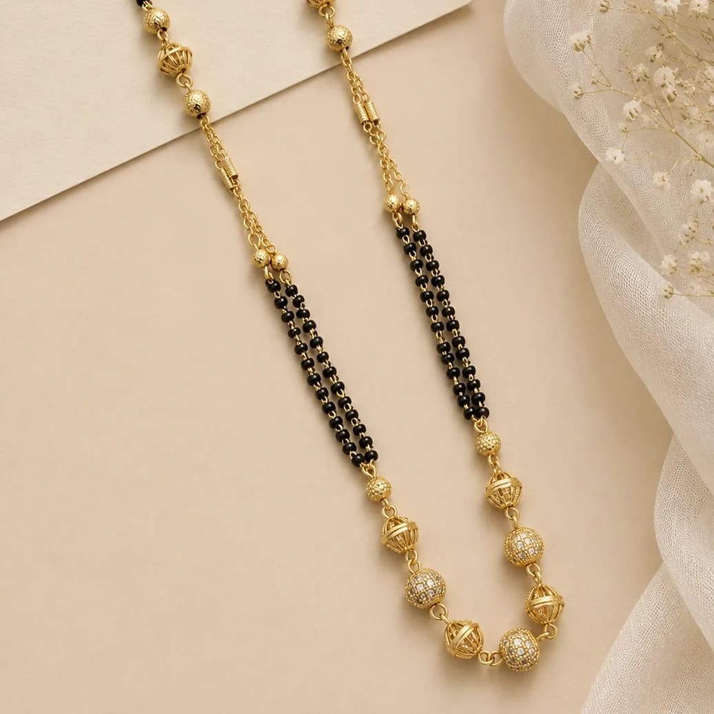 Classic Ornate Bead Mangalsutra