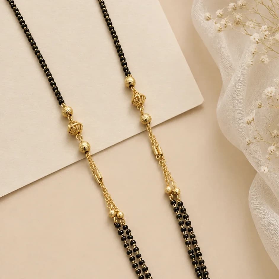 Classic Ornate Bead Mangalsutra - photo 2