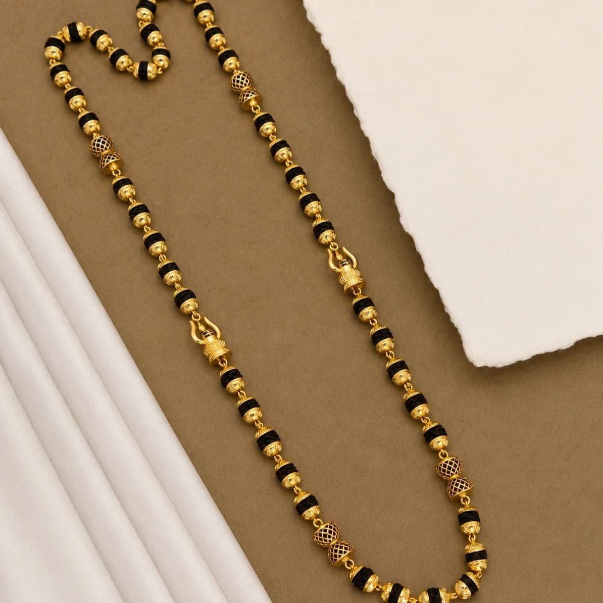 Brass Direct Gold Designer Rudraksha Mala - photo 2