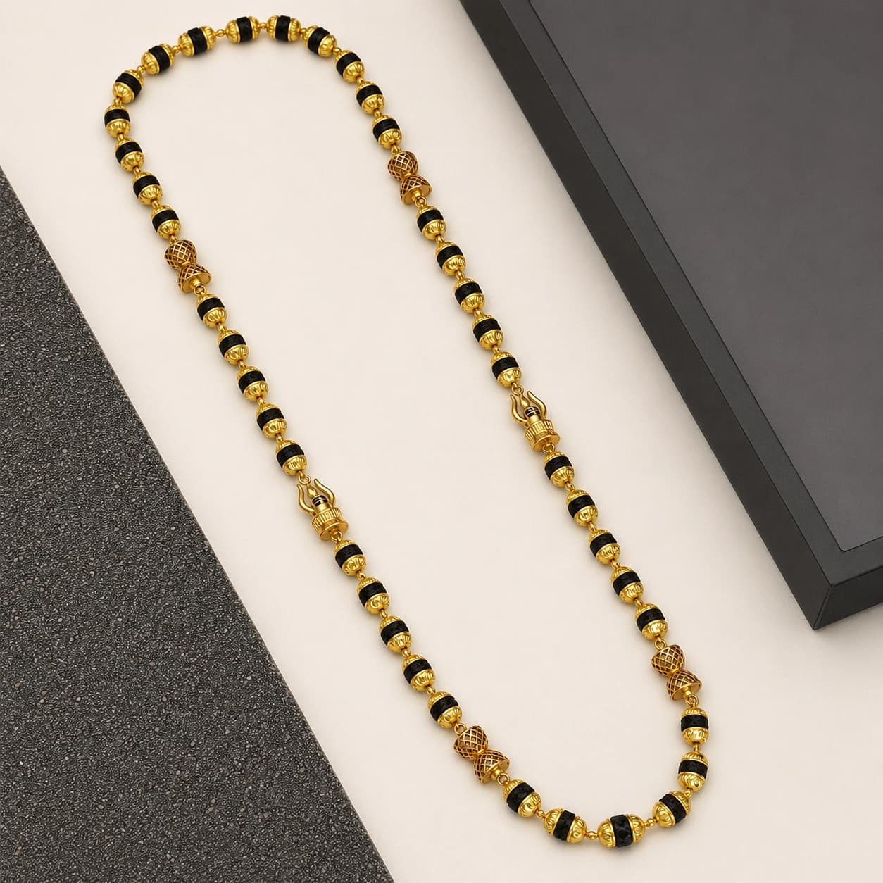 Brass Direct Gold Designer Rudraksha Mala - photo 2
