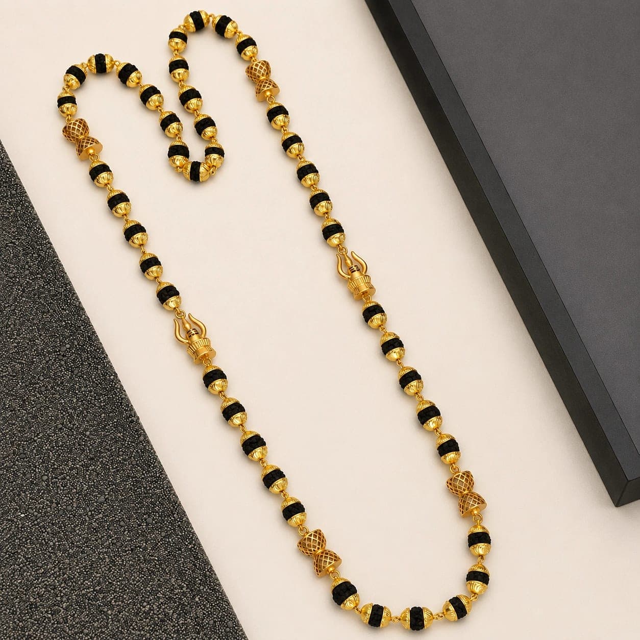 Brass Direct Gold Designer Rudraksha Mala - photo 2