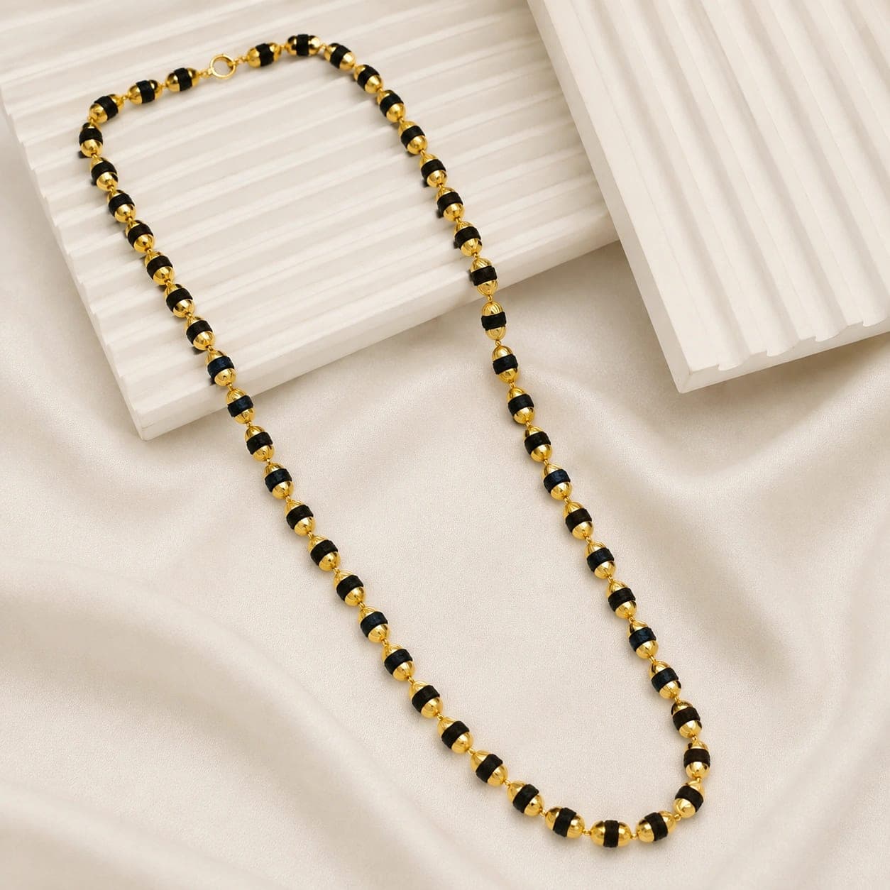 4mm Black Gold Rudraksha Mala - photo 2