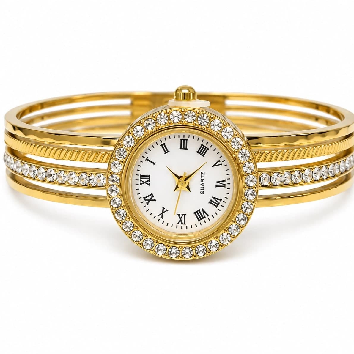 Elegant Anti Tarnish Watch Kada Bracelet for Women
