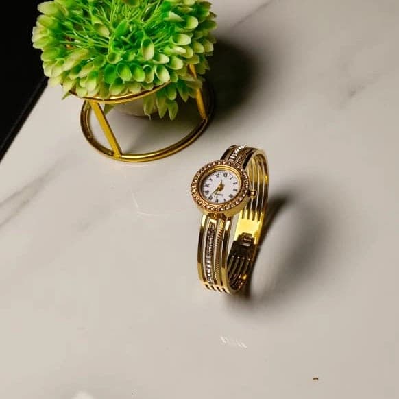 Elegant Anti Tarnish Watch Kada Bracelet for Women - photo 2