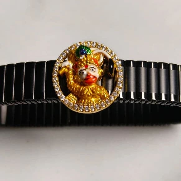 Men’s Hanuman Black Metal Bracelet – Premium Edition - photo 4