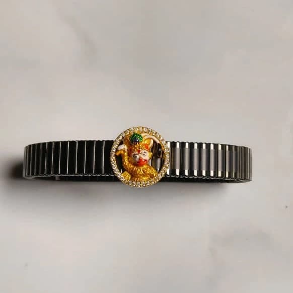 Men’s Hanuman Black Metal Bracelet – Premium Edition - photo 5