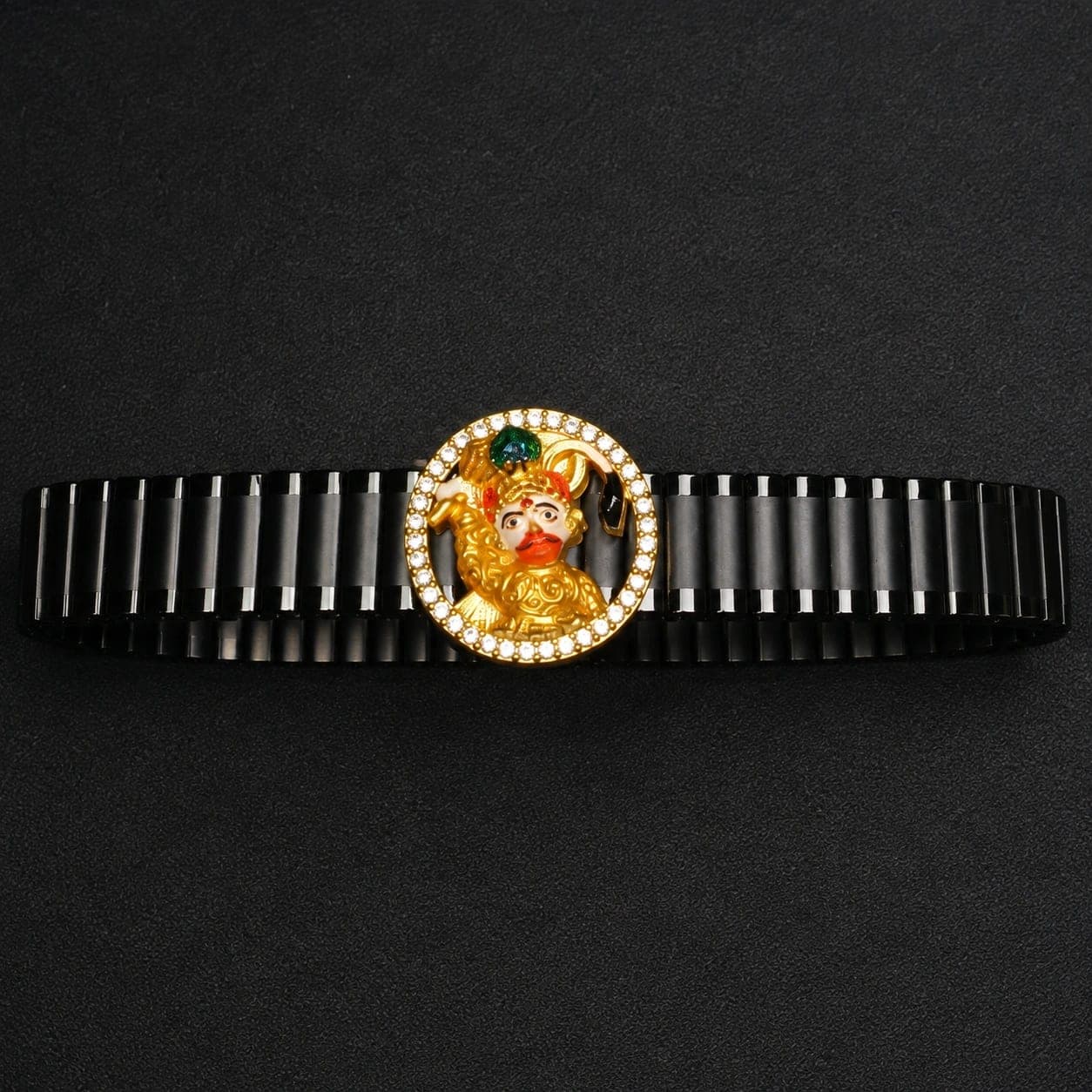 Men’s Hanuman Black Metal Bracelet – Premium Edition - photo 6