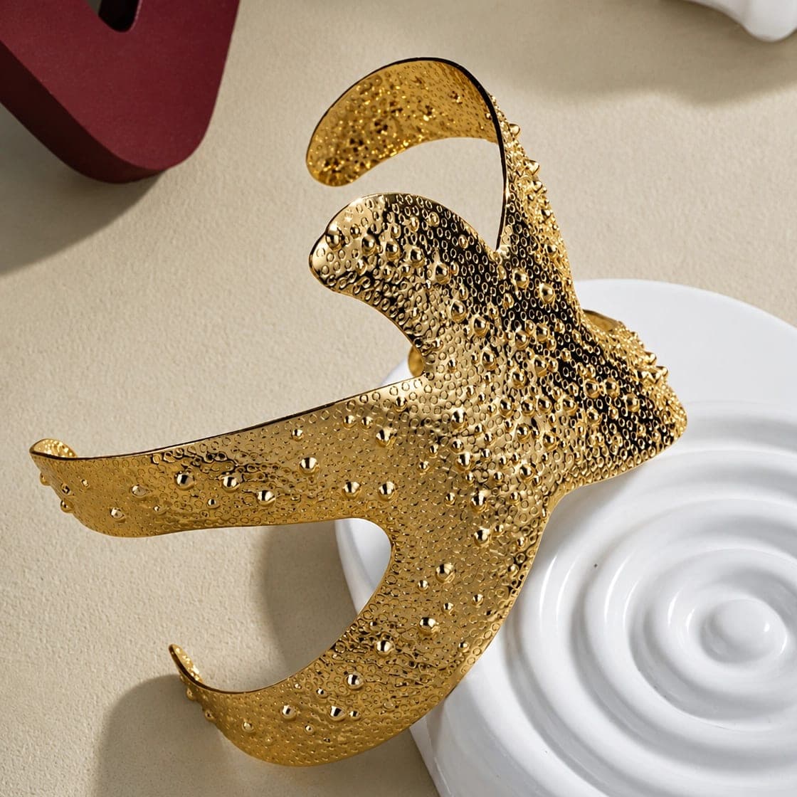 Celestial Bow Sculpted Anti-Tarnish Cuff Bracelet - photo 3